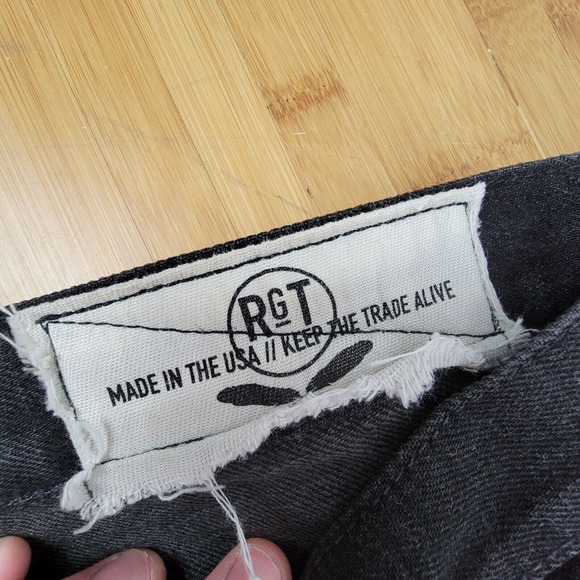 RGT Rogue Territory SK Skinny Signature Six Pocket Selvedge Jeans Size 29 Black - Picture 4 of 8